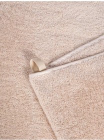 Resim Banyo Havlusu Tekli Pamuk Bale Bej 