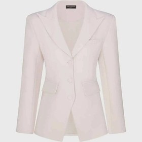 Resim Aymer American Rag Cie Şık Fitted Blazer 94% Polyester - 6% Spandex, Ithal, Beden Seçenekleriyle 2023 Moda Mont Beyaz 