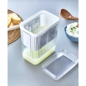 Resim Ev Tipi Yoğurt Süzme Aparatı Peynir Altı Suyu Ayırıcı 