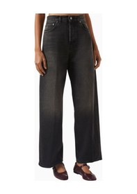 Resim Haikure Bethany Wide - Leg Jeans, - Modern Kadın Yüksek Bel Jean Siyah 