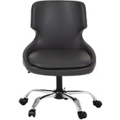 Resim Krom Metal Ayakli Ofis Çocuk Odasi Çalişma Sandalyesiderisele 