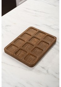 Resim Mienda Home 12 Bölmeli Ahşap Baharatlık Standı Ahşap 