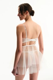 Resim Kırık Beyaz Removable Skirt Babydoll - Beyaz / 85B 
