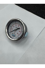 Resim SCOTT Ø 63 mm Kuru Tip Manometre 1/4'' Arkadan Bağlantılı Panotip 304 Inox Pirinç ( 0 .....25Bar ) 