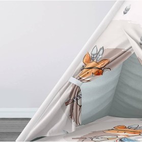 Resim instababyrooms Çocuk Oyun Çadırı Orman Hayvanları Dijital Baskılı 
