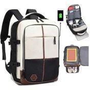 Resim Pazly Beyaz 15.6 Laptop Çantası - Erkek/kadın, Günlük İş & Okul, Seyahat Sırt Çantası - Siyah Siyah 