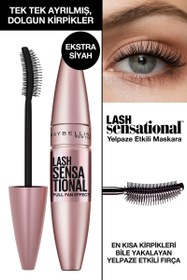 Resim Maybelline new york lash sensational yelpaze etkili intense black maskara - ekstra siyah 