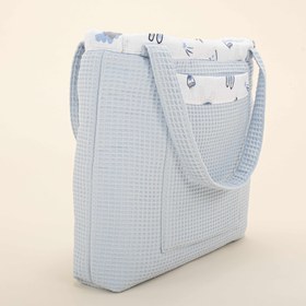 Resim Bebek Bakım Çantası - Bebe Mavi Petek - Mavi Kedi 