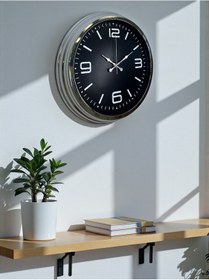 Resim Büro Ev Ofis Hediyesi İçin 40cm Krom Stil Trend Model Duvar Saati Diğer 