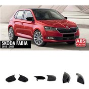 Resim HasAkman Skoda Fabia Sinyalli Batman Yarasa Ayna Kapağı Piano Black 2015 2016 2017 2018 2019 2020 2021 