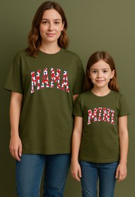 Resim SVART WEAR MAMA MINI Anne Kız Kombin Tişört Takımı T-Shirt Twin Anne Kız Çocuk Oversize MAMA MINI (TEKLİ FİYAT) 