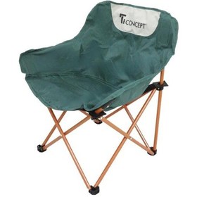 Resim T.concept Geniş Konforlu Katlanabilir Kamp Sandalyesi Yeşil 