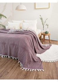 Resim Battaniye Pamuk Riona 180x200 Cm Lavanta 