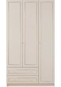 Resim Rabi Mobilya Gold Country 3 Kapaklı 2 Çekmeceli Mega Gardırop 