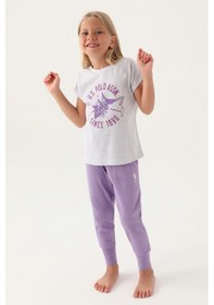 Resim U.s. Polo Assn Kız Çocuk Gri Pijama Takımı 5274-43205 Gri 