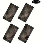 Resim Chuangyinshop 4lü Renkli Rhinestone Deri Araç Kapı Kolu Kılıfı Çizilmeye Dayanıklı Dekorasyon 