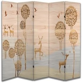 Resim Doğa Temalı Özel Tasarım Paravan Room Divider PRV1223, 180 x 180 