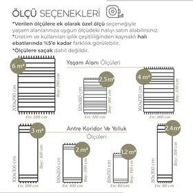 Resim Cool Halı Sakura 2201 Krem Hav Toz Vermez Yumuşak Dokulu Etnik Desenli Modern Dokuma Bukleli Antre Hol Halısı Salon Halısı 