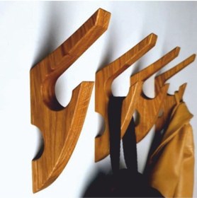Resim Yapışkanlı Ahşap Askı,Banyo Askısı, Doğal Ahşap (2 adet) Y askı Diğer 