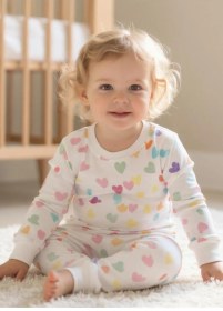 Resim Rengarenk Kalpler Badili İkili Takım Renkli Kalpler 