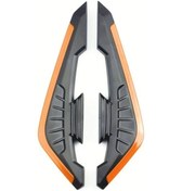 Resim Dream011 2 Adet Motorcycle Ön Spoiler Kanatçık Seti - Turuncu, Bobber Touring & Dirt Bisikletler İçin, Dayanıklı Plastik, Kolay Montaj. 