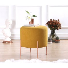 Resim Lorencehome Copper Puf - Hardal / Lorencehome 