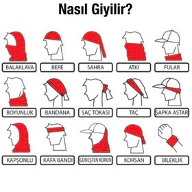 Resim Bisiklet - Motosiklet Buff Hayvan Figürü Desenli - Sarı Lacivert Kahverengi 