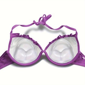 Resim Şeffaf silikon göğüs pedleri, görünmez göğüs pedleri, sütyen iç çamaşırı, bikini mayo, sizi büyük, düz ve dolgun gösterir, yıkanabilir. 