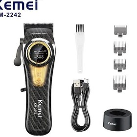 Resim Kemeı Meslek Adam Lcd Akıllı Dijital Ekran Ayarlanabilir Saç Kesme Makinesi, Km-2242 