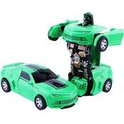 Resim Zilinn Eşek Arısı Yeşili Çocuk Deformasyon Oyuncak Araba Atalet Etkisi Bir Anahtar Deformasyon Erkek Bulmaca Çarpışma Deformasyon Autobot Altın 