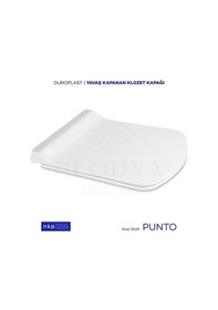 Resim Punto Duroplast Kare Yavaş Kapanan Klozet Kapağı 