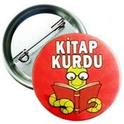 Resim Hediye Panayırı Kitap Kurdu Rozeti 20 Adet 