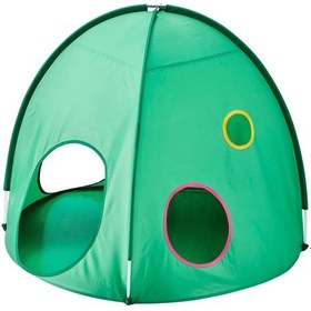 Resim Çocuk Oyun Çadırı Meridyendukkan Yeşil Renk 98x80 Cm Çadır Oyun Evi 