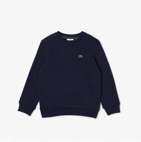 Resim Lacoste Çocuk Bisiklet Yaka Lacivert Sweatshirt 