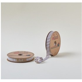 Resim Biye Kalın Çizgili Katlı F05 Kahverengi 2 cm 25 Metre %65 Koton %35 Polyester 