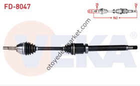 Resim Ford Connect (2002-2013) Komple Aks Sağ 1.8 Tdci (Veka) 
