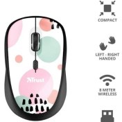Resim Trust 24441 10 Kablosuz Mouse Pink Circles 