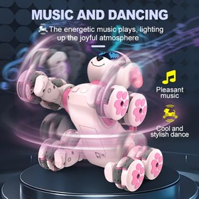 Resim Uzaktan Kumandalı, Programlanabilir Robot Köpek Oyuncak, USB Şarj Edilebilir, 2.4G/3G/4G/5G Kablosuz, Beyaz/Pembe/Siyah - Çocuklar İçin Eğitici Hediye, Doğum Günü Hediyesi, Oyunlu Tasarım, Dayanıklı Yapı 