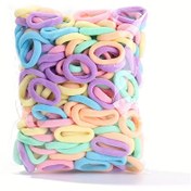 Resim 20/50/100/200/500 adet Pastel Şeker Renkli Saç Lastikleri - Kadınlar için Yumuşak Havlu Kumaş Elastik Bantlar, At Kuyrukları ve Örgüler için Tatlı ve Sevimli Saç Aksesuarları, Şık Saç Lastikleri | Oynak Tarz | Yüksek Esneklik Bantları 