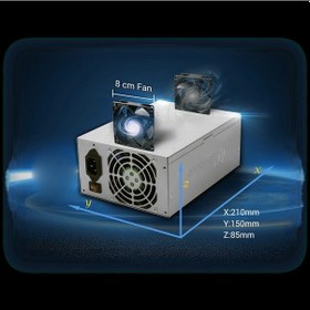 Resim Fsp Cannon, Fsp1600-55yd, 1600w, 2x8cm Fan, Gamıng Atx, Power Supply Psu 