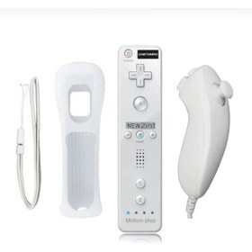 Resim CRK TECH Wii 2 In 1 Remote + Nunchuk Controller Motion Plus Beyaz 