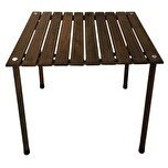 Resim Bag The Joy 60x60x55 CM Ahşap Katlanır Rulo Kahverengi Kamp ve Piknik Masası 