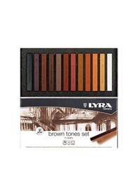 Resim Lyra Kahve Tonlar Soft - Toz Pastel Boya Seti 12 Renk 5641121 
