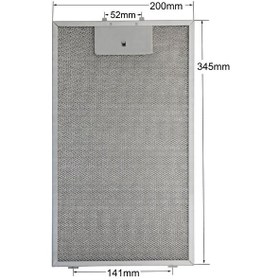 Resim Esty 3471 Davlumbaz Tel Filtre 20x34,5 cm 