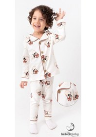 Resim Bebek Ve Çocuk Mevsimlik Pijama Takımı 4bb2 Beyaz 