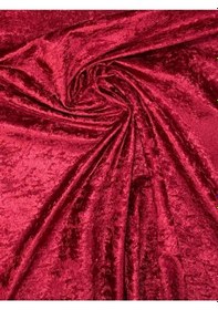 Resim Enesar Home Parlak Kadife Bordo Kumaş Döşemelik Kumaş (Likrasiz & Astarli) 100 x 140 cm 