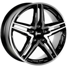 Resim CMS-1221-04 7.5x17" -5x100 ET47 57.1 Diamond Black Gloss Jant (4 Adet) 