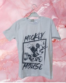 Resim Disney Erkek Çocuk Mickey Mouse Baskılı Beyaz Tişört Beyaz 