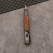 Resim Şık Gül Ahşap Tükenmez Kalem - İnce Uçlu, Geri Çekilebilir ve Doldurulabilir, Metal Detaylarla Şık Tasarım, Ofis ve İş Kullanımı İçin İdeal, İş Yazı Aleti | Zarif Yazı Aracı | Dayanıklı Tükenmez Kalem 