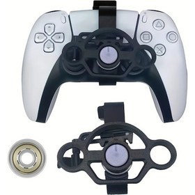 Resim Gaojunshop01 Siyah Ps5 Mini Direksiyon Kumandası - Ayarlanabilir Bağlantılı Sürüş Oyunları Aksesuarı 
